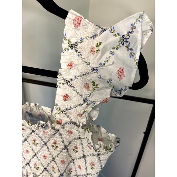 Hill House Ellie Butterfly Trellis Print Nap Dress size XL - Picture 3 of 6